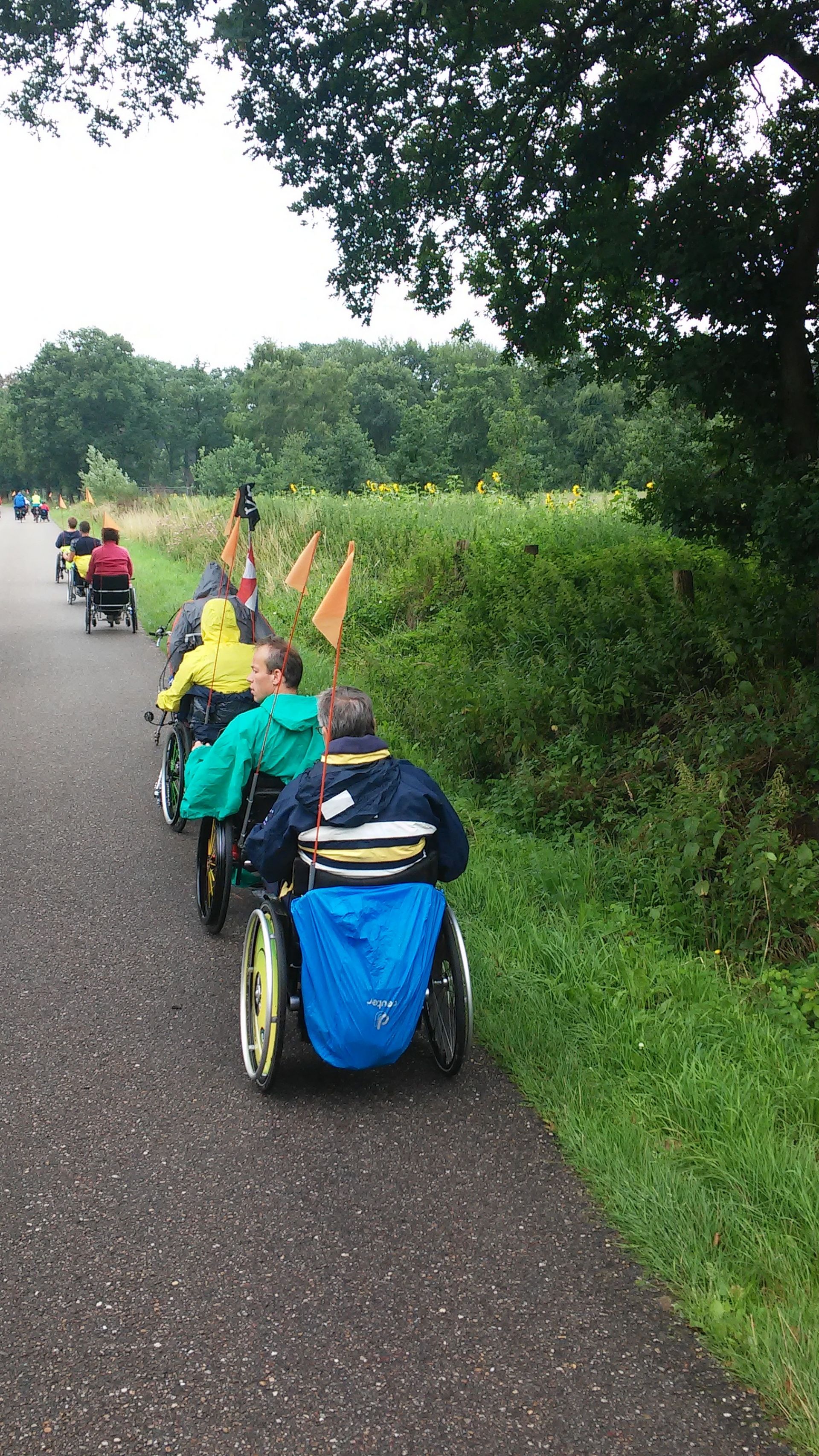  Alle 153 deelnemers bereiken eindstreep bij eerste etappe Rolstoelvierdaagse