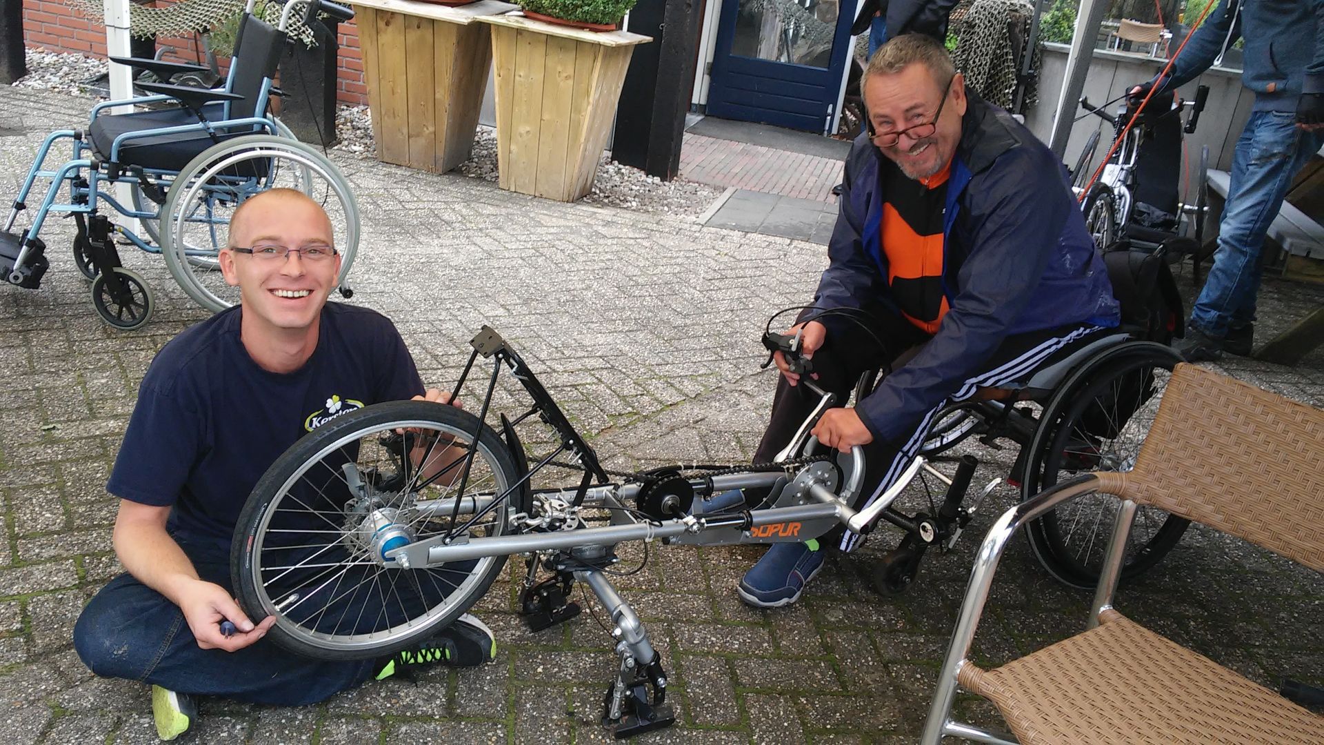  Alle 153 deelnemers bereiken eindstreep bij eerste etappe Rolstoelvierdaagse