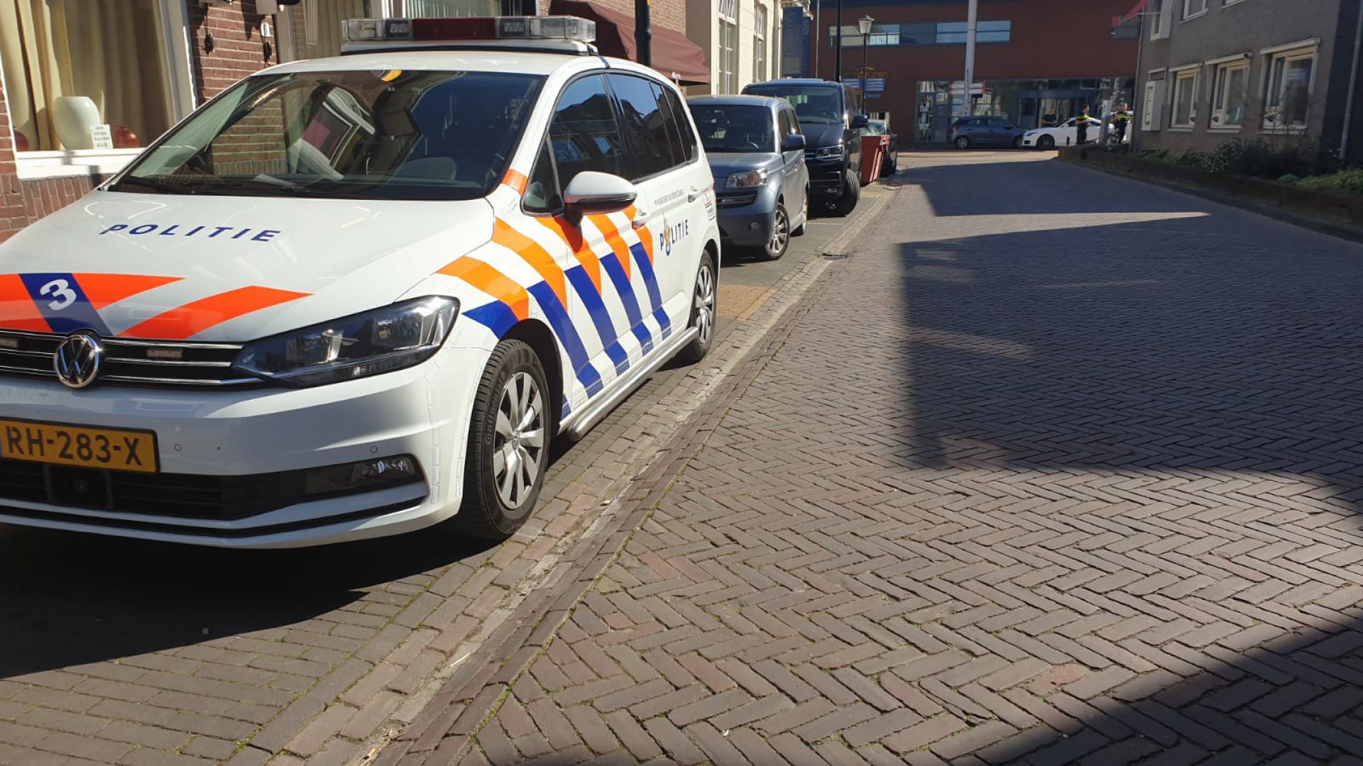 Geschepte wielrenner heeft engel op schouder