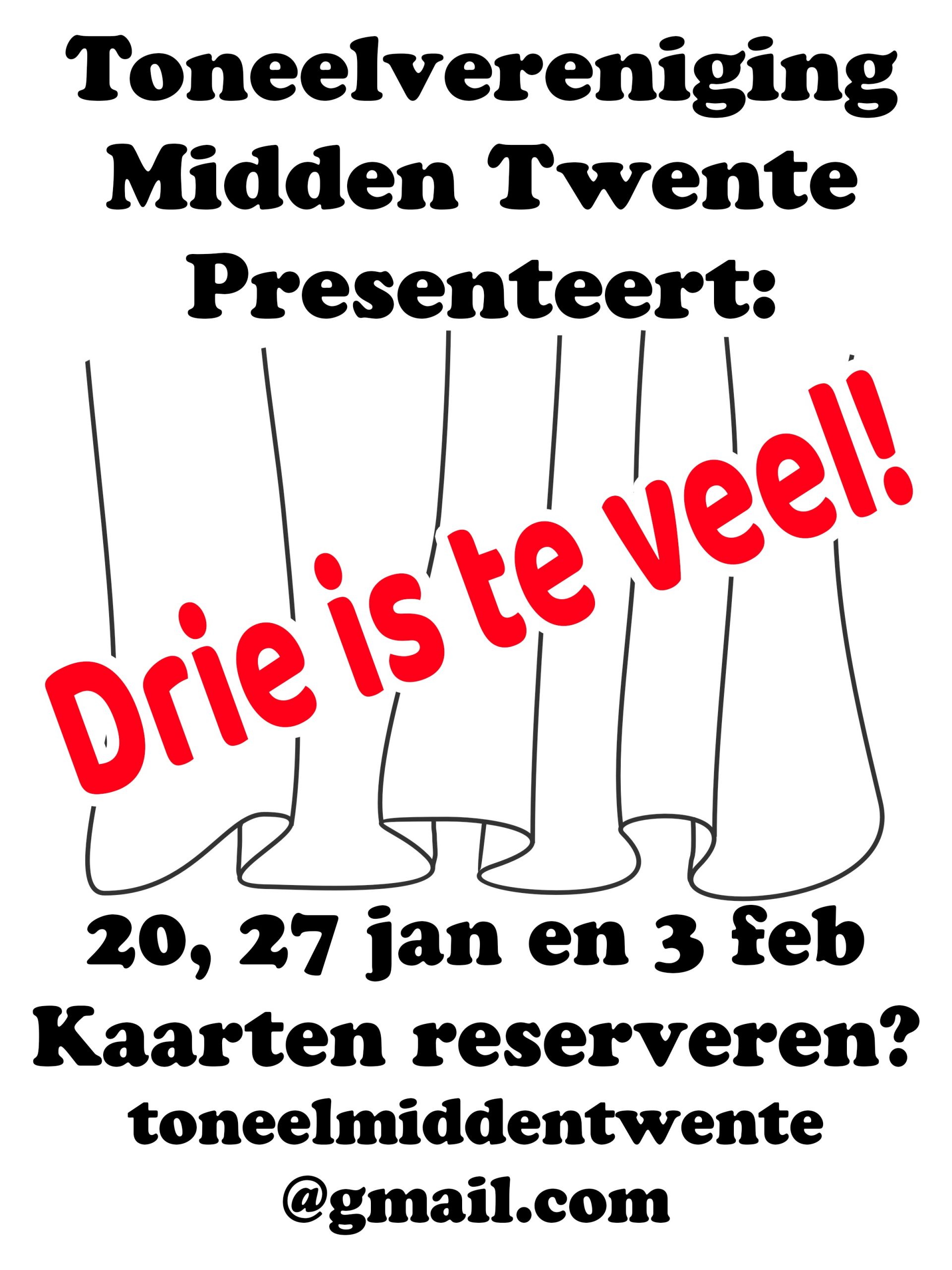Kaartverkoop voor het toneel in het Esbrook goed op gang