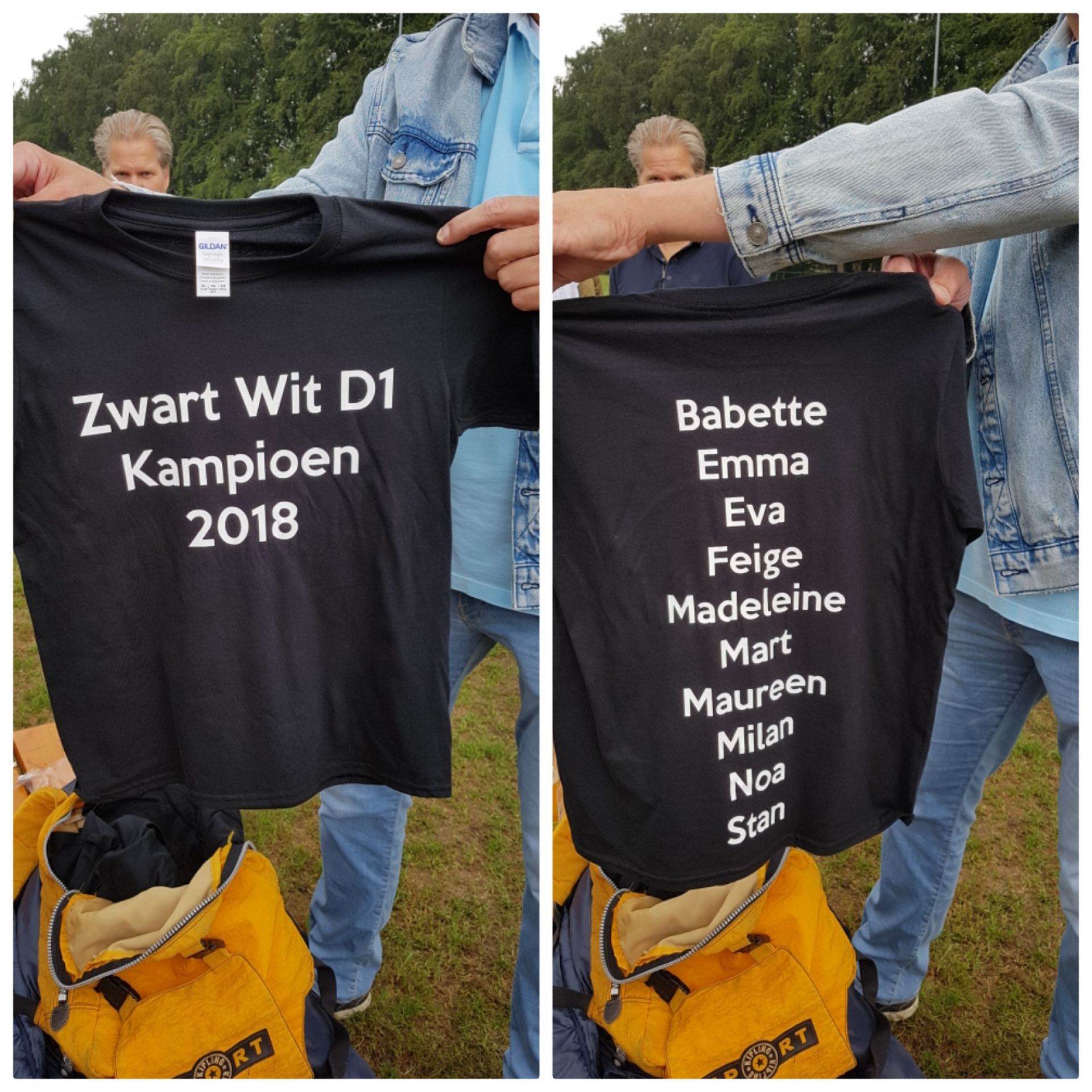  Zwart Wit D1 ongeslagen kampioen 
