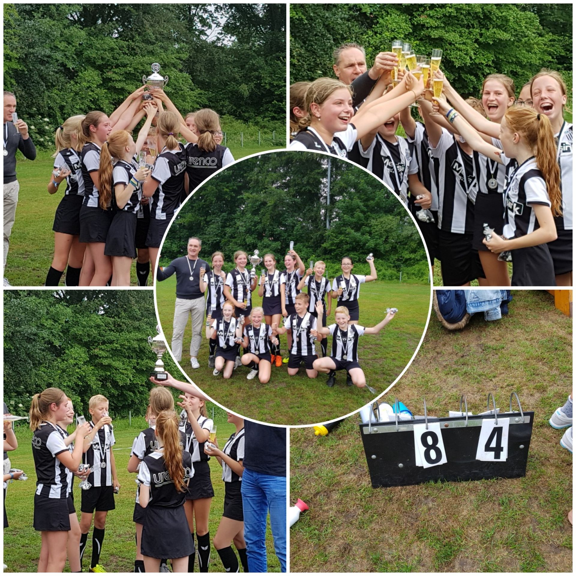  Zwart Wit D1 ongeslagen kampioen 