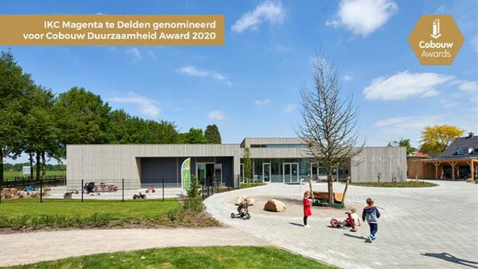 IKC Magenta genomineerd voor Cobouw Award Duurzaam Bouwen