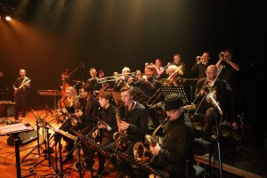 Optreden Big Band Zwols conservatorium in Oude Blasiuskerk