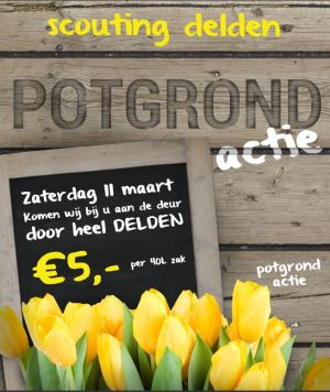 Jaarlijkse potgrondactie Scouting Delden